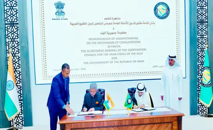 الهند توقّع مذكرة تفاهم مع مجلس التعاون لدول الخليج لتسهيل التشاورات