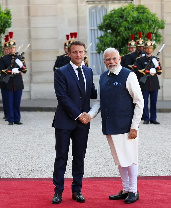 رئيس الوزراء مودي: الهند وفرنسا تضعان أهدافًا جريئة وطموحة في شراكة استراتيجية