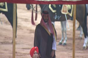 إقامة مراسم استقبال رسمية لولي العهد السعودي الأمير محمد بن سلمان في راشتراباتي بهافان