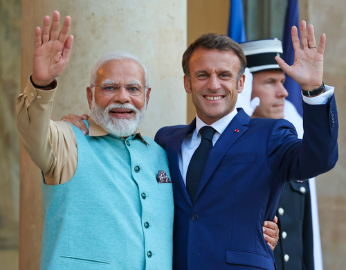 الرئيس الفرنسي ماكرون يحضر قمة مجموعة العشرين في دلهي